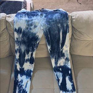 Tye dye super stretch jeans